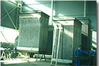 Convection type recuperators for a steel reheating furnace