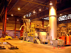 Tilting type melter/holder furnace in a primary aluminium smelter