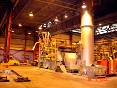 Tilting type melter/holder furnace in a primary aluminium smelter